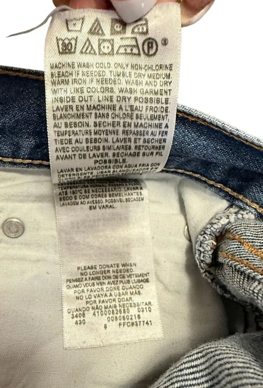 Levi’s 505 Denim Jeans Regular Fit Medium Wash Straight Leg Mens 34 X 34